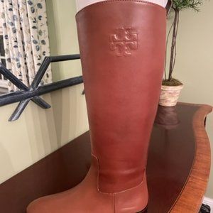 Brand New, NEVER WORN Tory Burch Riding Boot (wide calf)